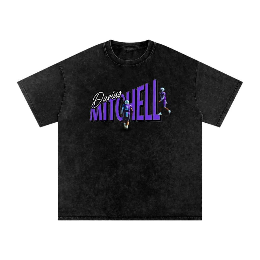 Darius Mitchell Snow Washed Oversized TEE