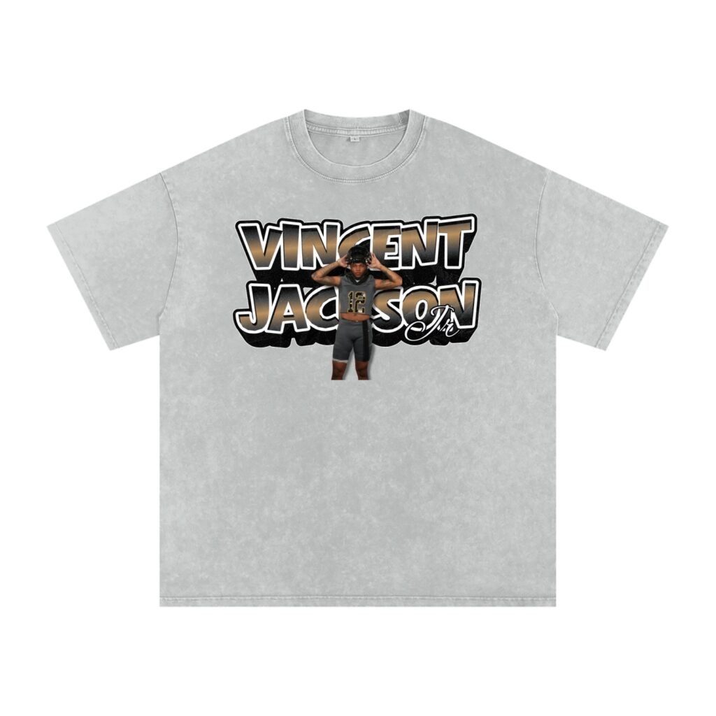 Vincent Jackson Jr Snow Washed Oversized TEE
