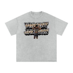 Vincent Jackson Jr Snow Washed Oversized TEE - Image 3