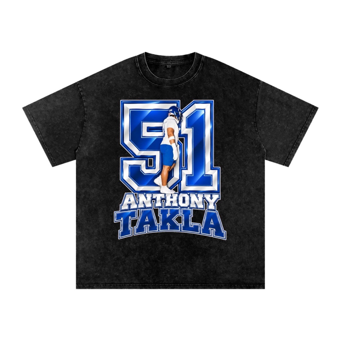 Anthony Takla Snow Washed Oversized TEE - Image 1