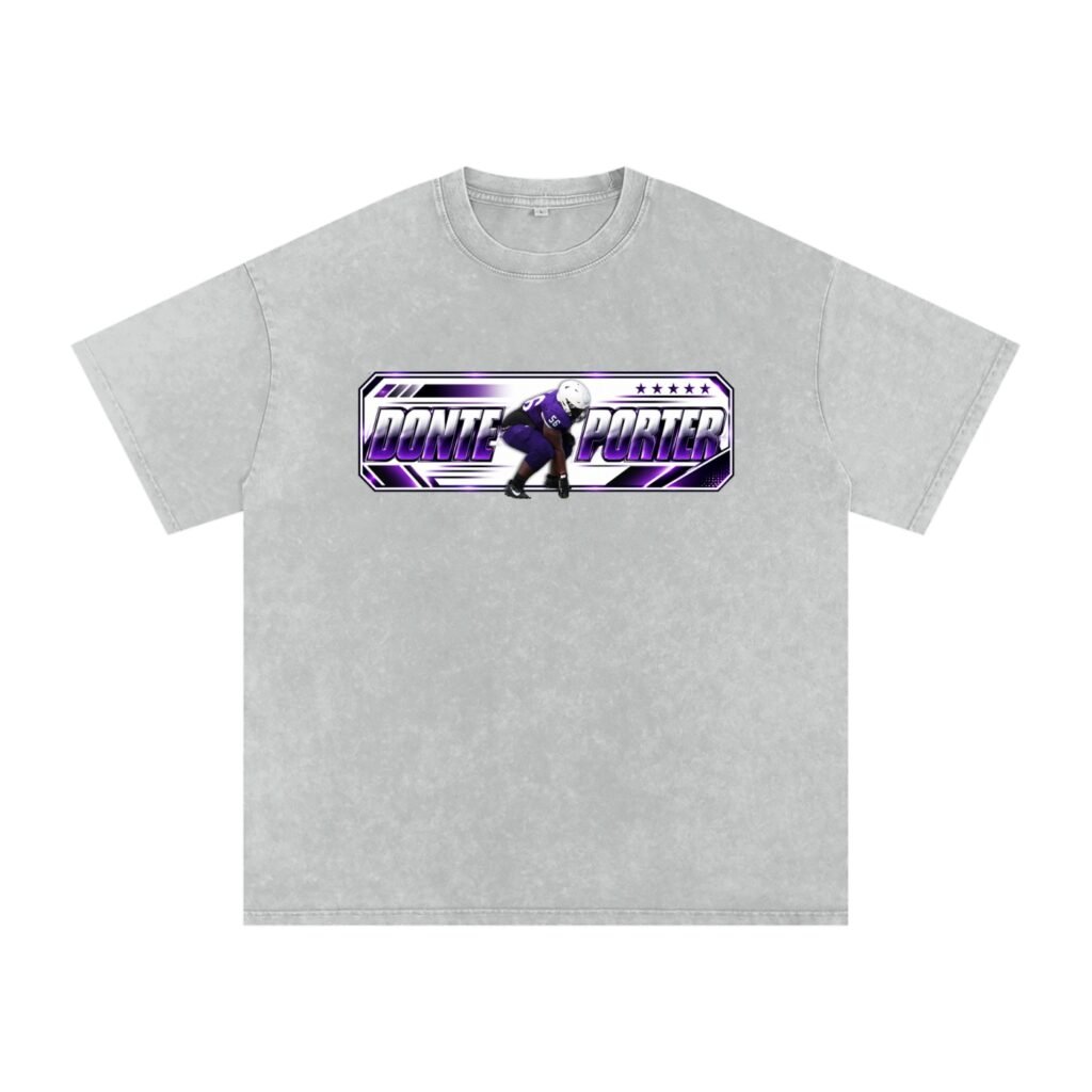 Donte Porter ll Snow Washed Oversized TEE