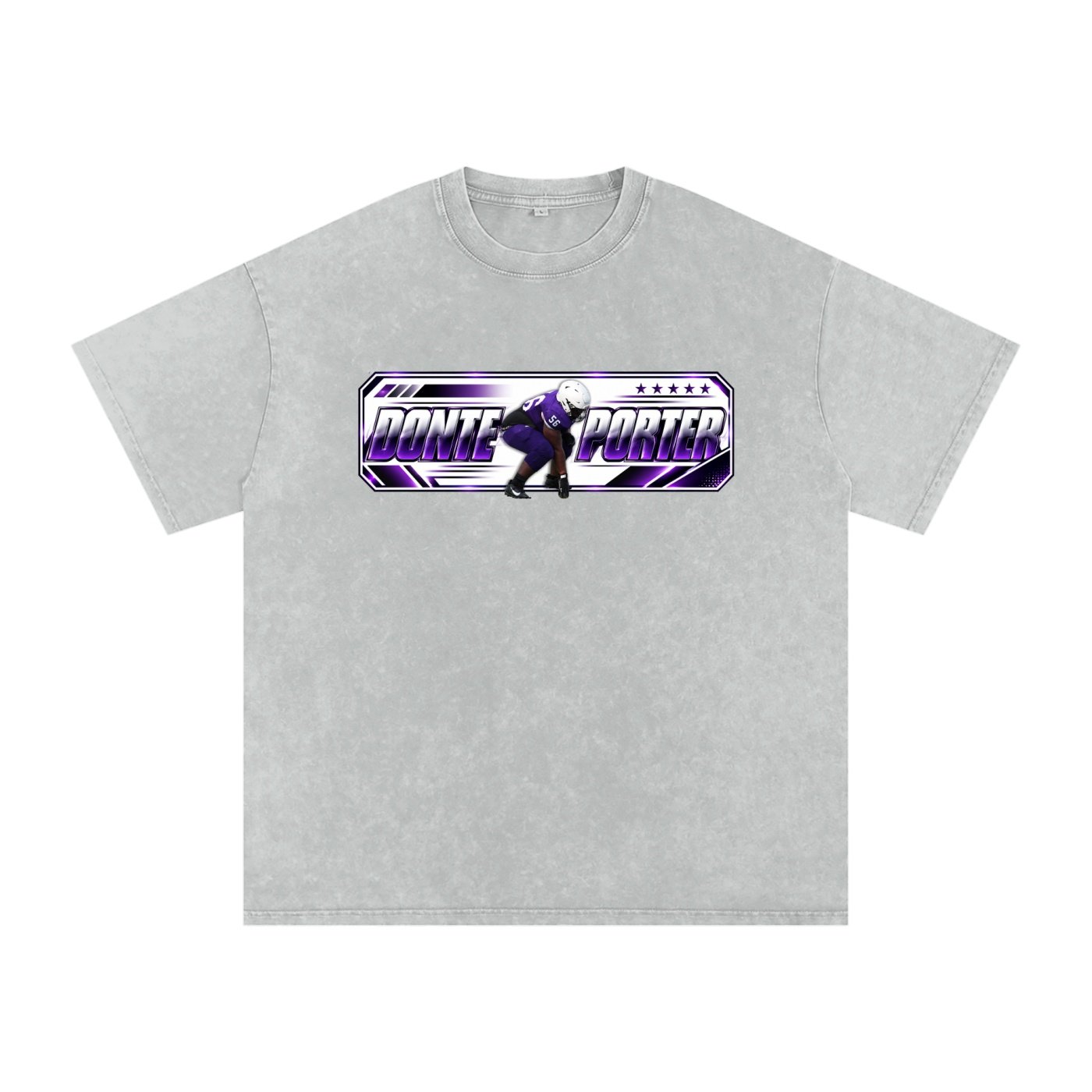 Donte Porter ll Snow Washed Oversized TEE - Image 3