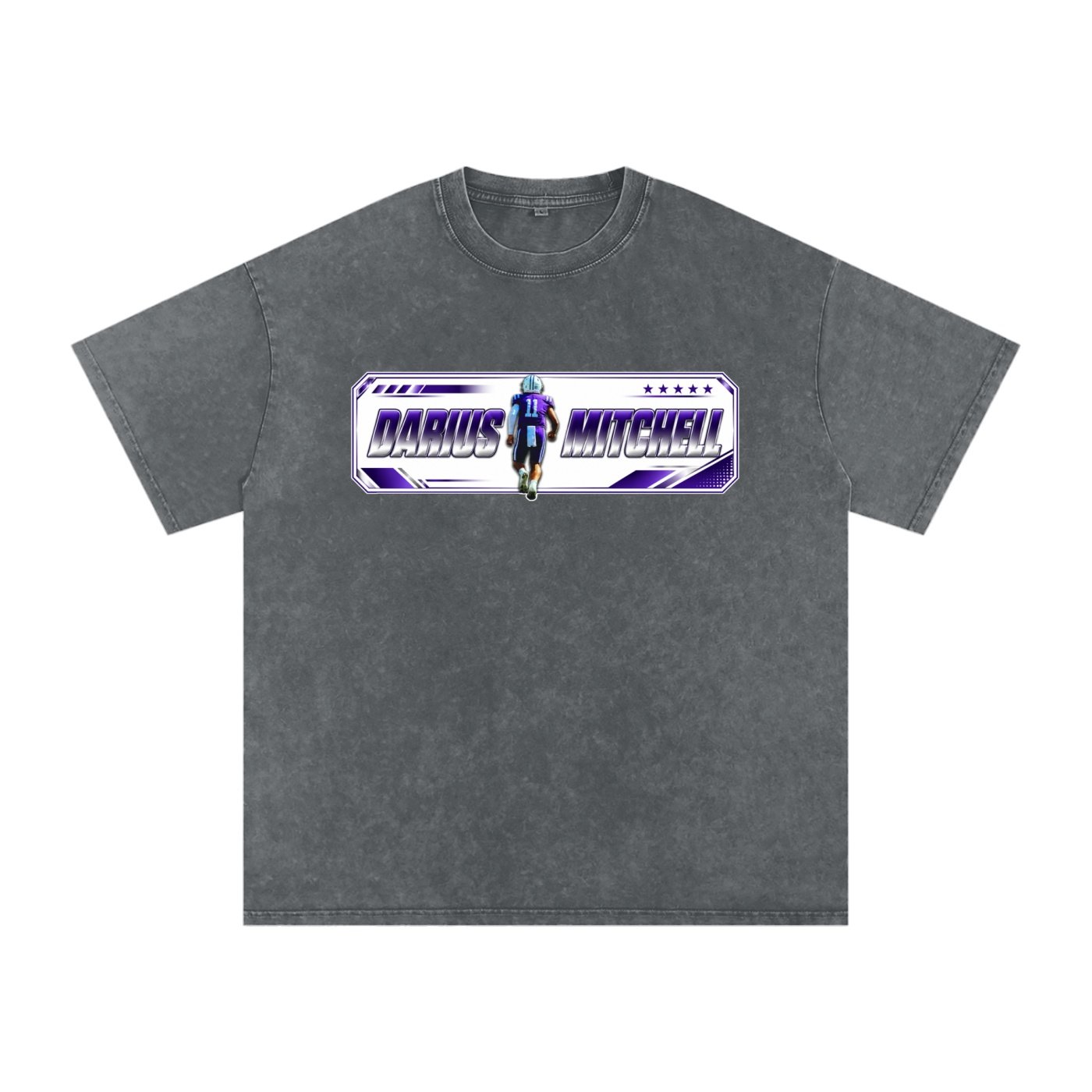 Darius Mitchell Snow Washed Oversized TEE - Image 4