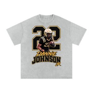 Dannie Johnson jr Snow Washed Oversized TEE - Image 3