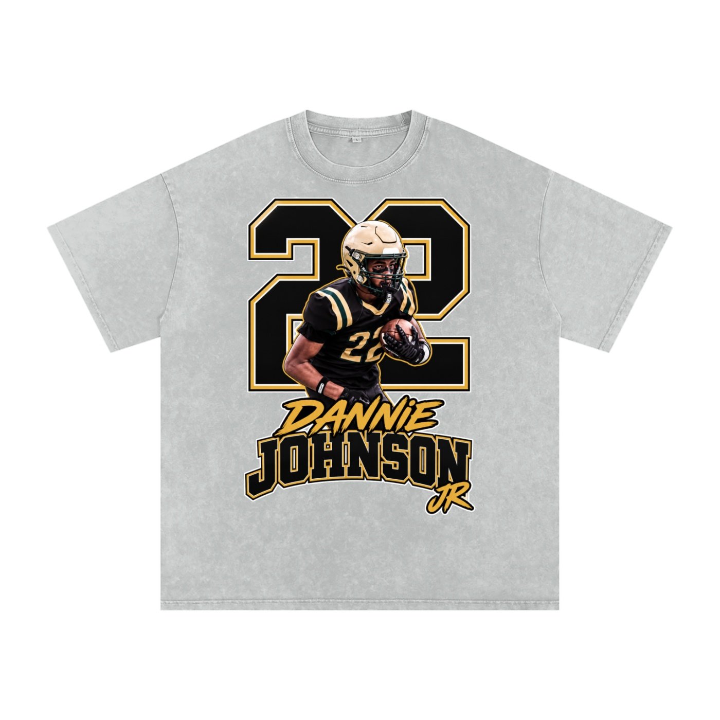 Dannie Johnson jr Snow Washed Oversized TEE - Image 3