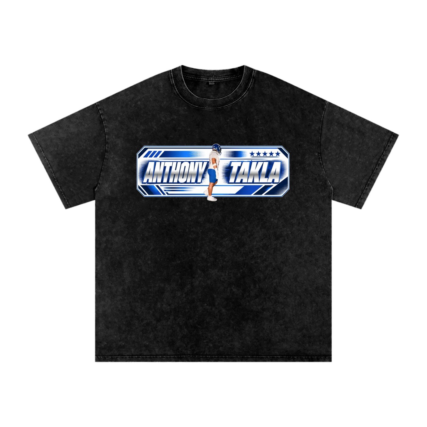 Anthony Takla Snow Washed Oversized TEE - Image 1