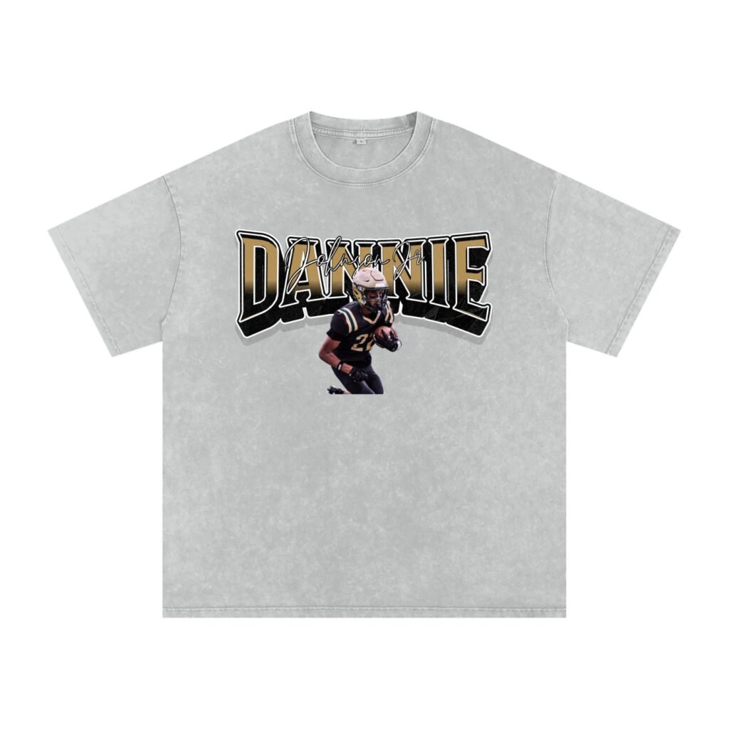 Dannie Johnson jr Snow Washed Oversized TEE