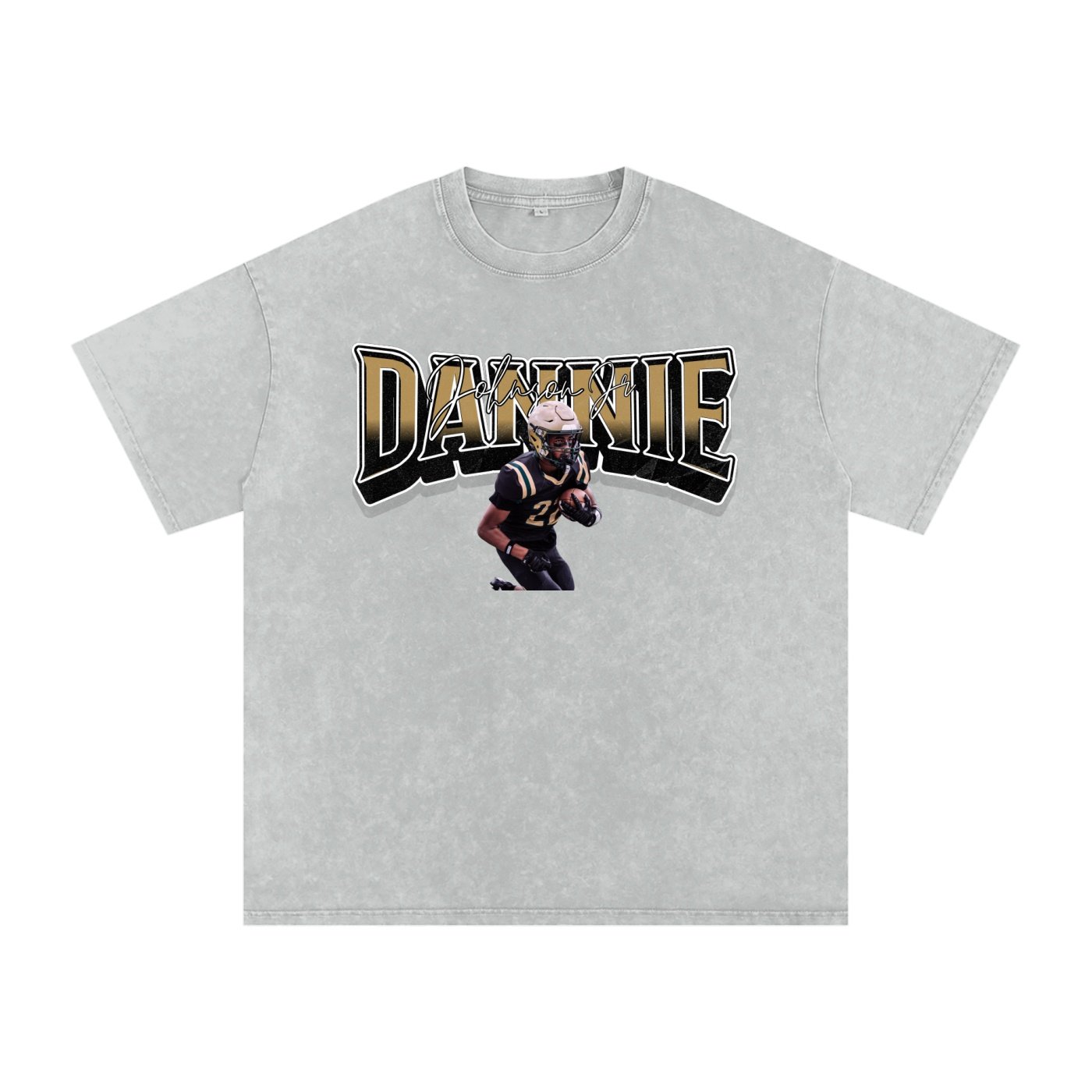 Dannie Johnson jr Snow Washed Oversized TEE - Image 3