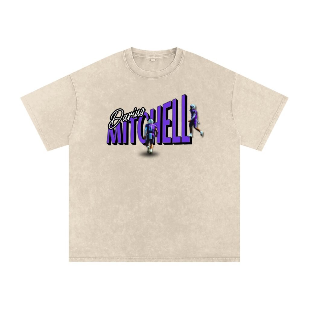 Darius Mitchell Snow Washed Oversized TEE