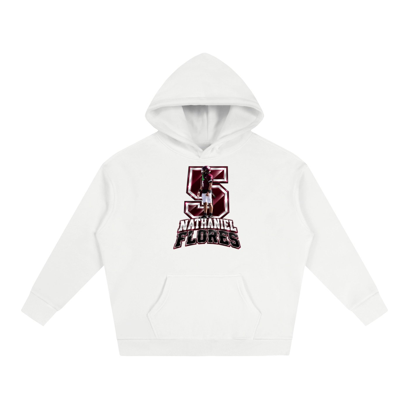 Nathaniel Flores Oversize Fleeced Hoodie - Image 2
