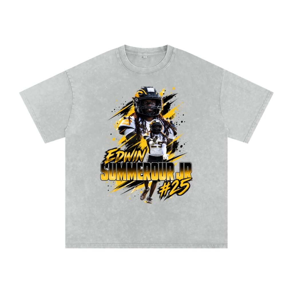Edwin summerour jr Snow Washed Oversized TEE