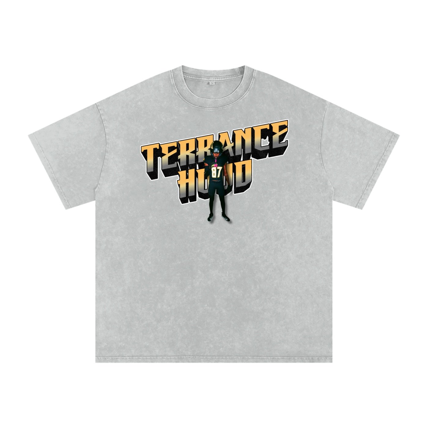 Terrance Hood   Snow Washed Oversized TEE - Image 3