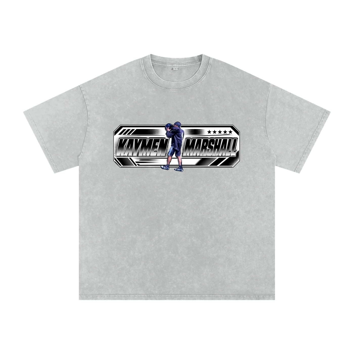 kaymen marshall Snow Washed Oversized TEE - Image 3