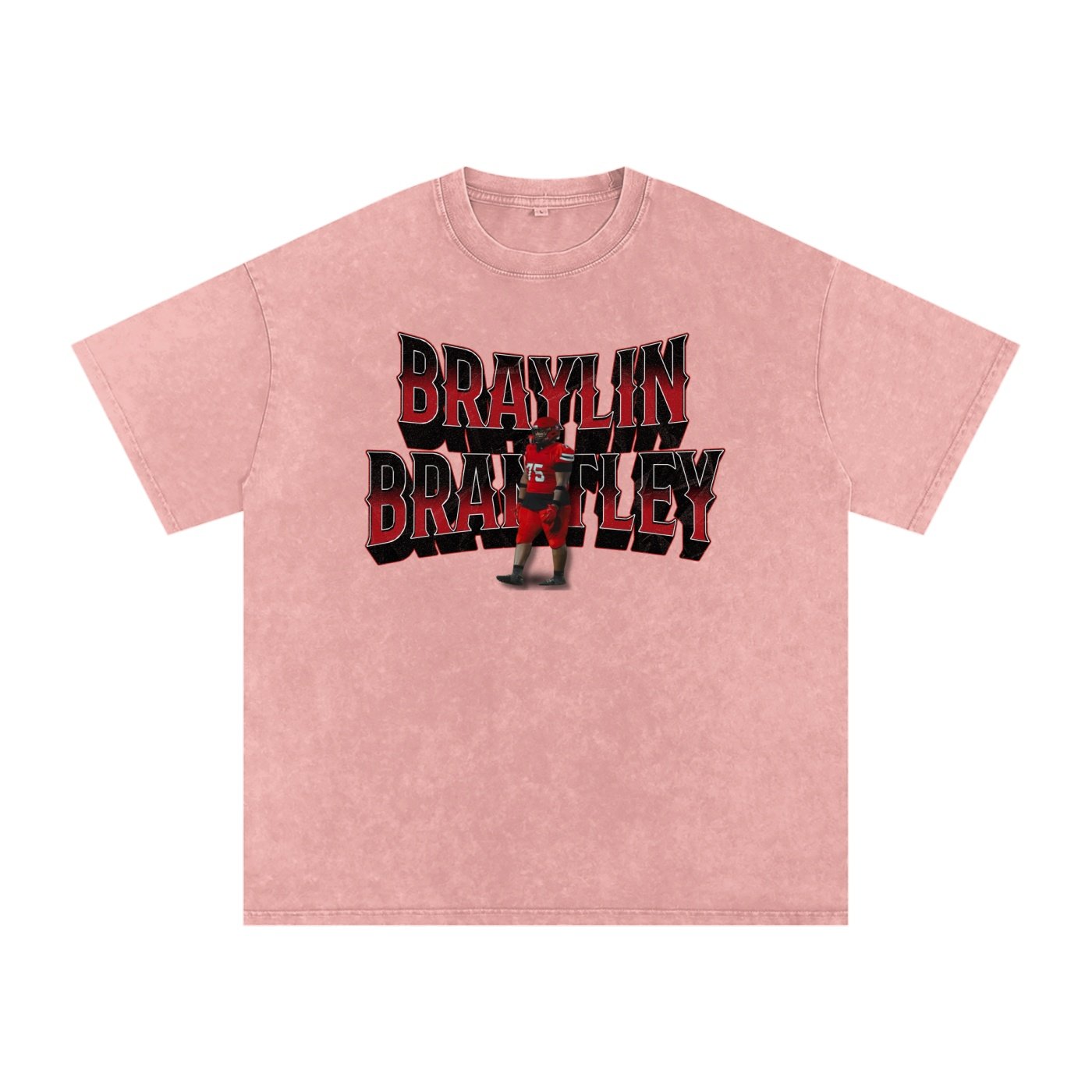 Braylin Brantley Snow Washed Oversized TEE - Image 5