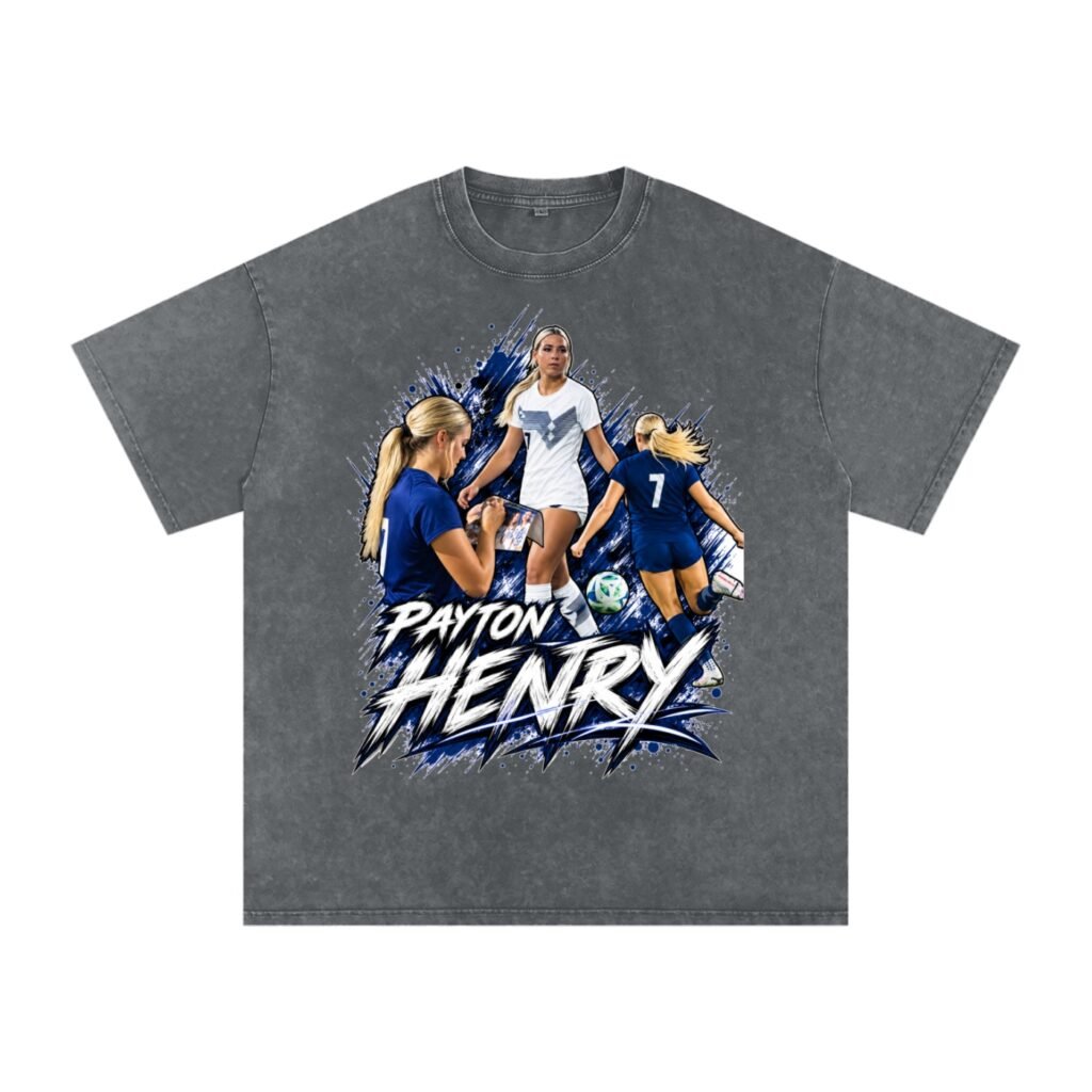 Payton Henry   Snow Washed Oversized TEE