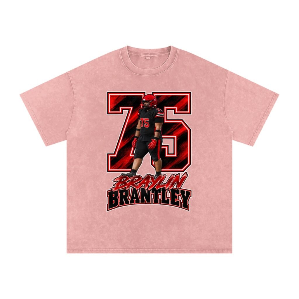 Braylin Brantley Snow Washed Oversized TEE