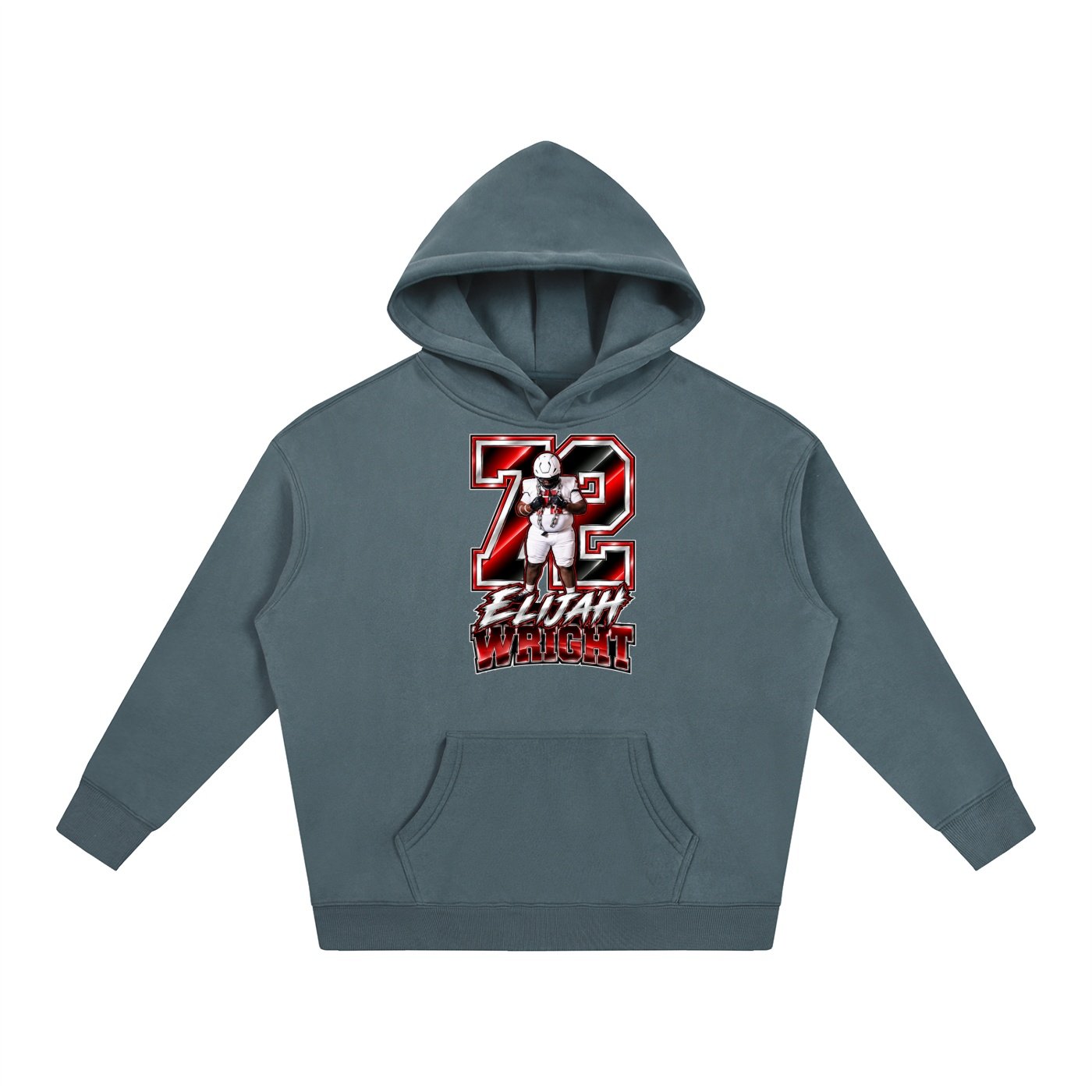 Elijah Wright  Oversize Fleeced Hoodie - Image 4