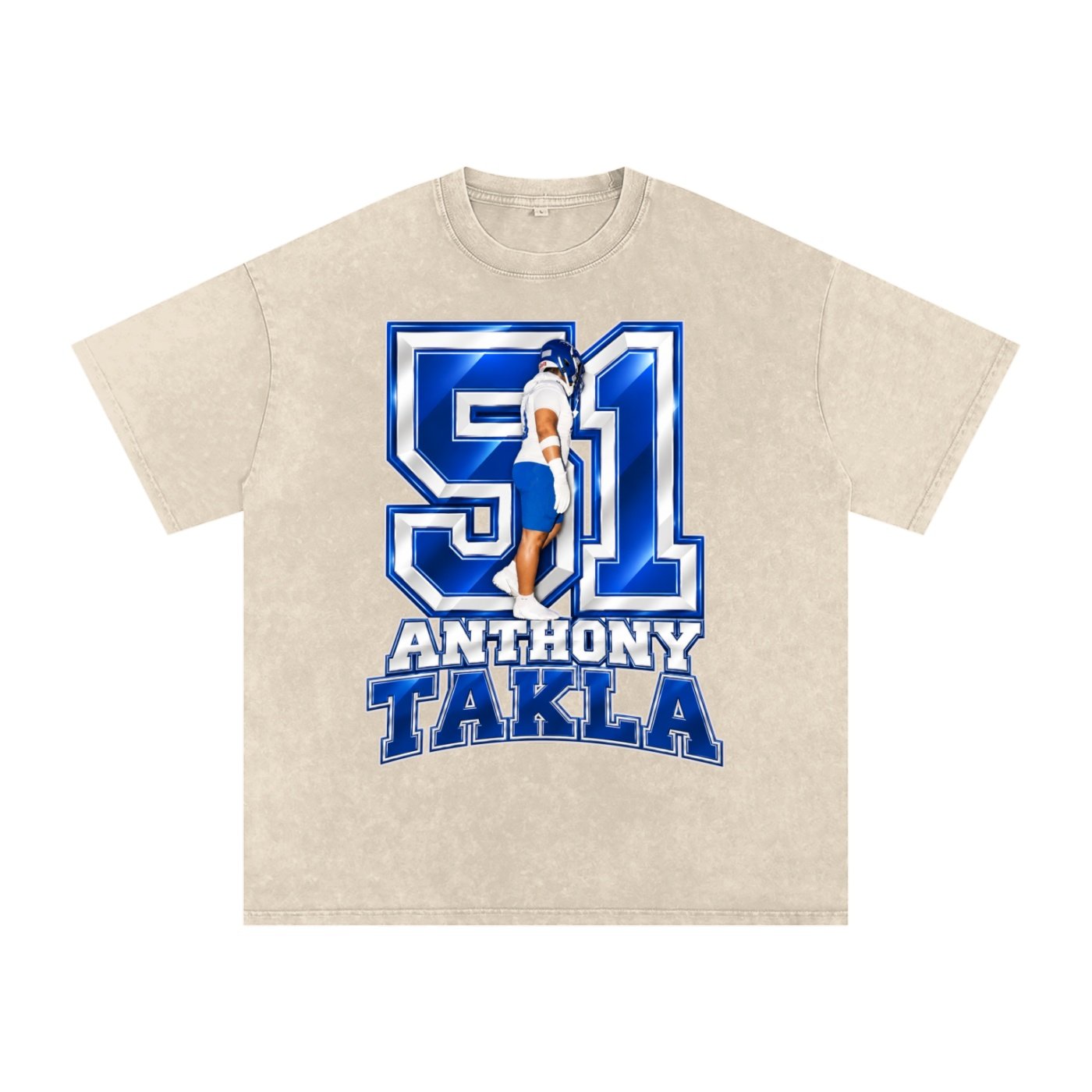 Anthony Takla Snow Washed Oversized TEE - Image 2