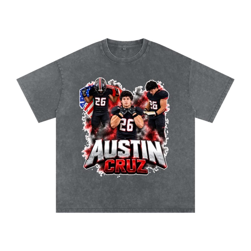 Austin Cruz Snow Washed Oversized TEE