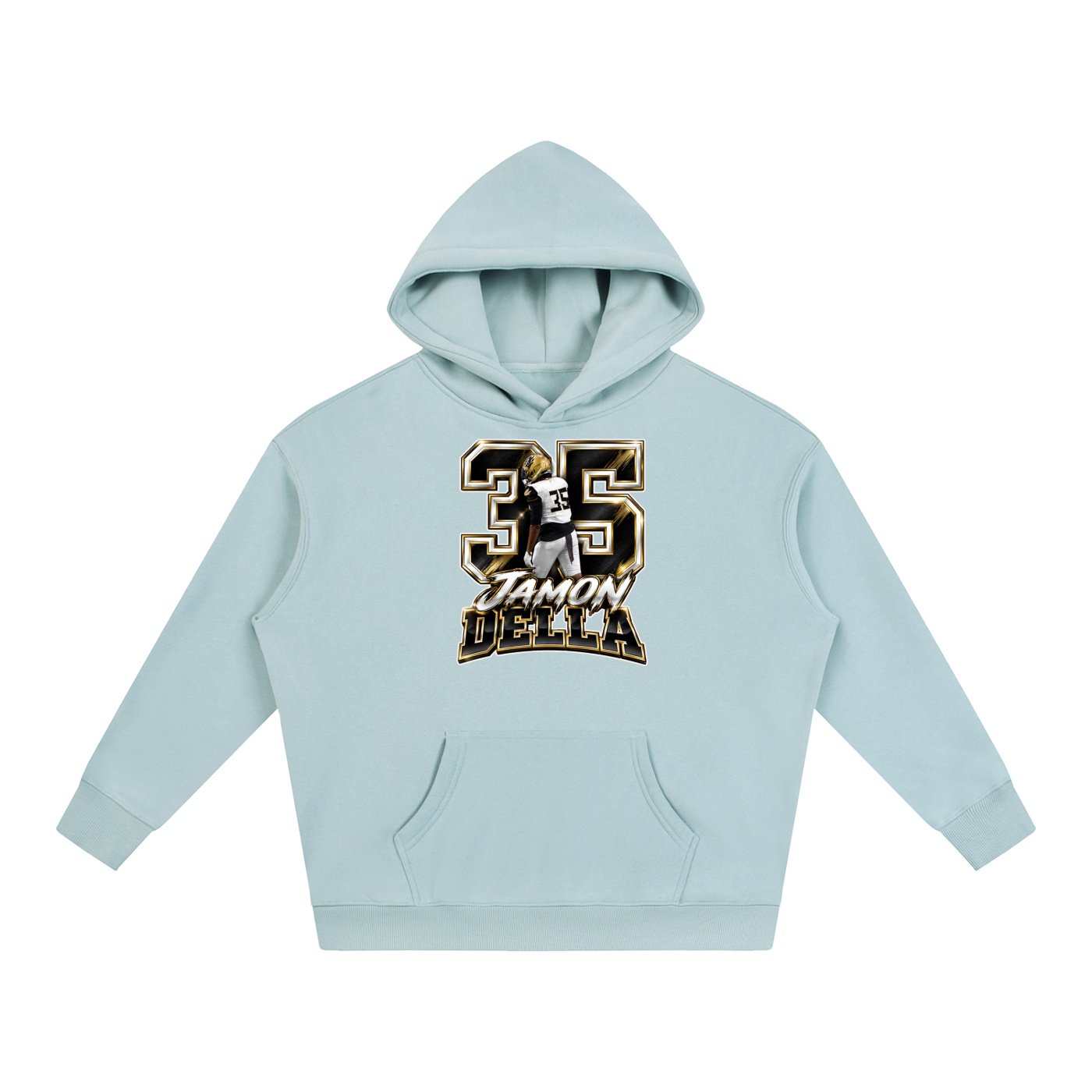 Jamon Della  Oversize Fleeced Hoodie - Image 3