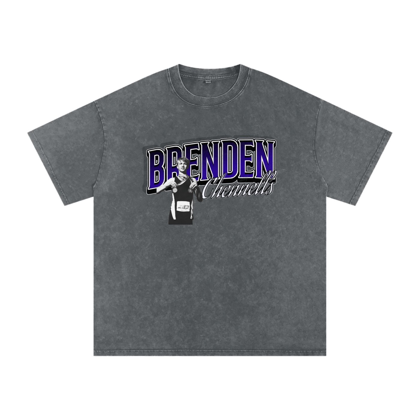 Brenden Chennells Snow Washed Oversized TEE - Image 4