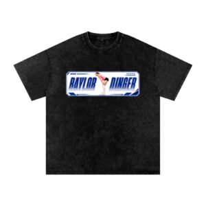 Baylor dinger Snow Washed Oversized TEE - Image 1