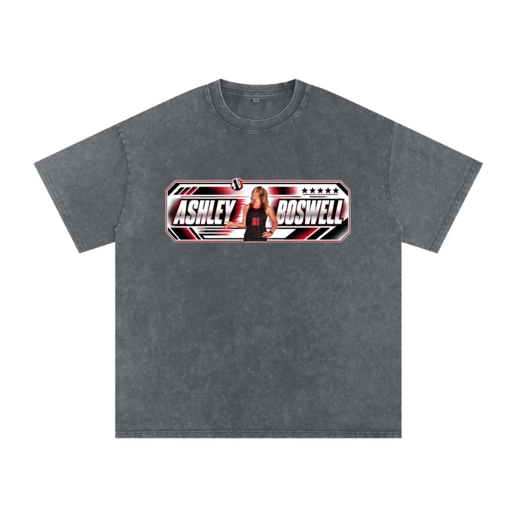 Ashley Boswell Snow Washed Oversized TEE