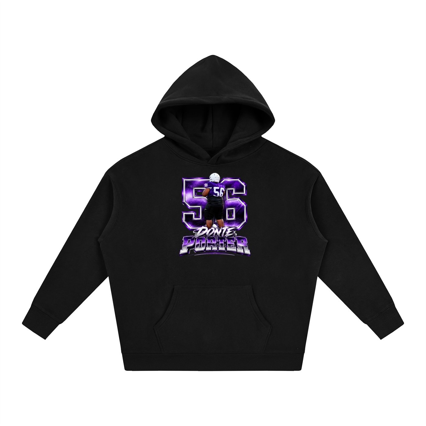 Donte Porter ll  Oversize Fleeced Hoodie - Image 1