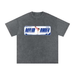 Baylor dinger Snow Washed Oversized TEE - Image 4