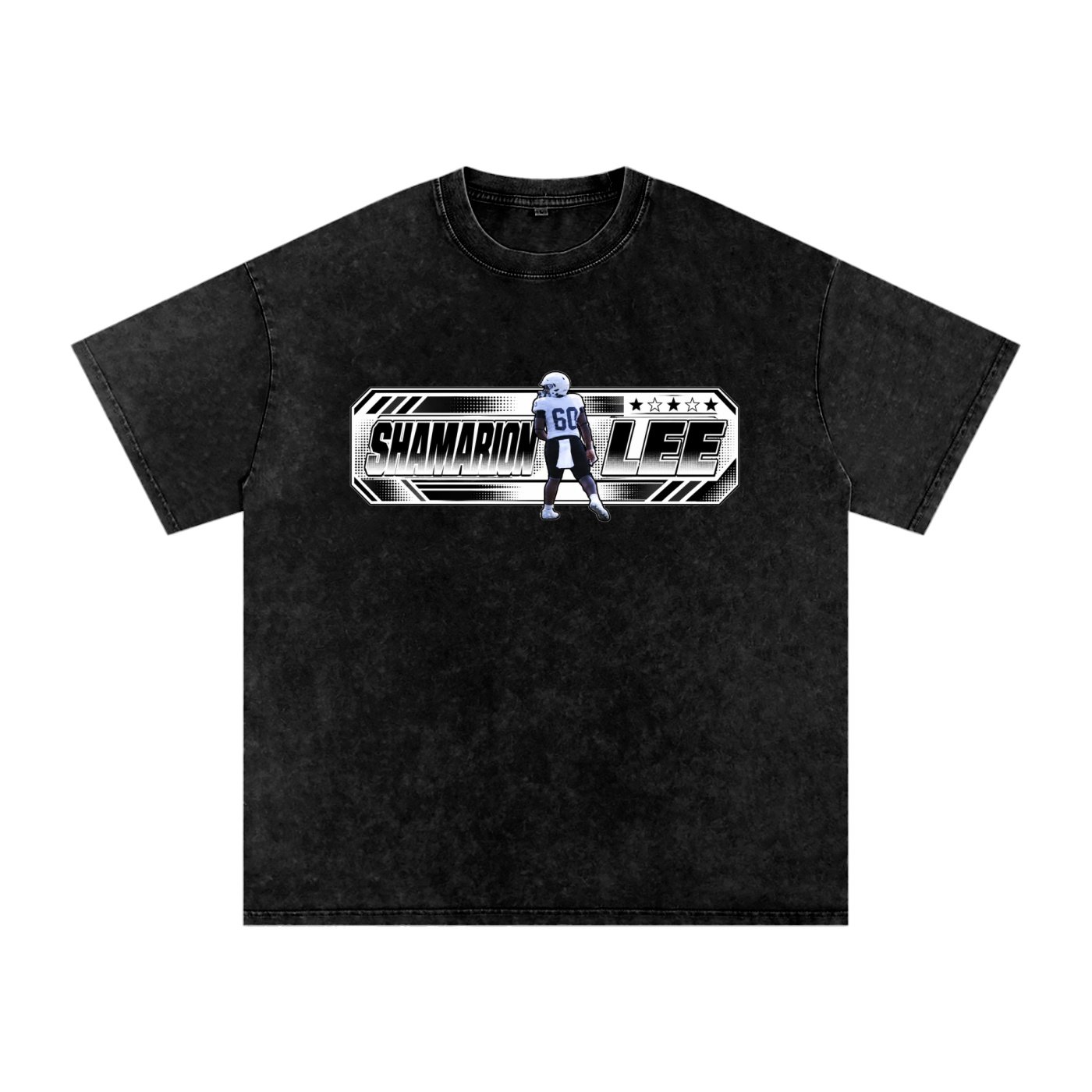 Shamarion Lee Snow Washed Oversized TEE - Image 1