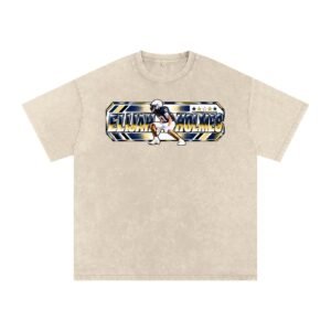 Elijah holmes Snow Washed Oversized TEE - Image 2