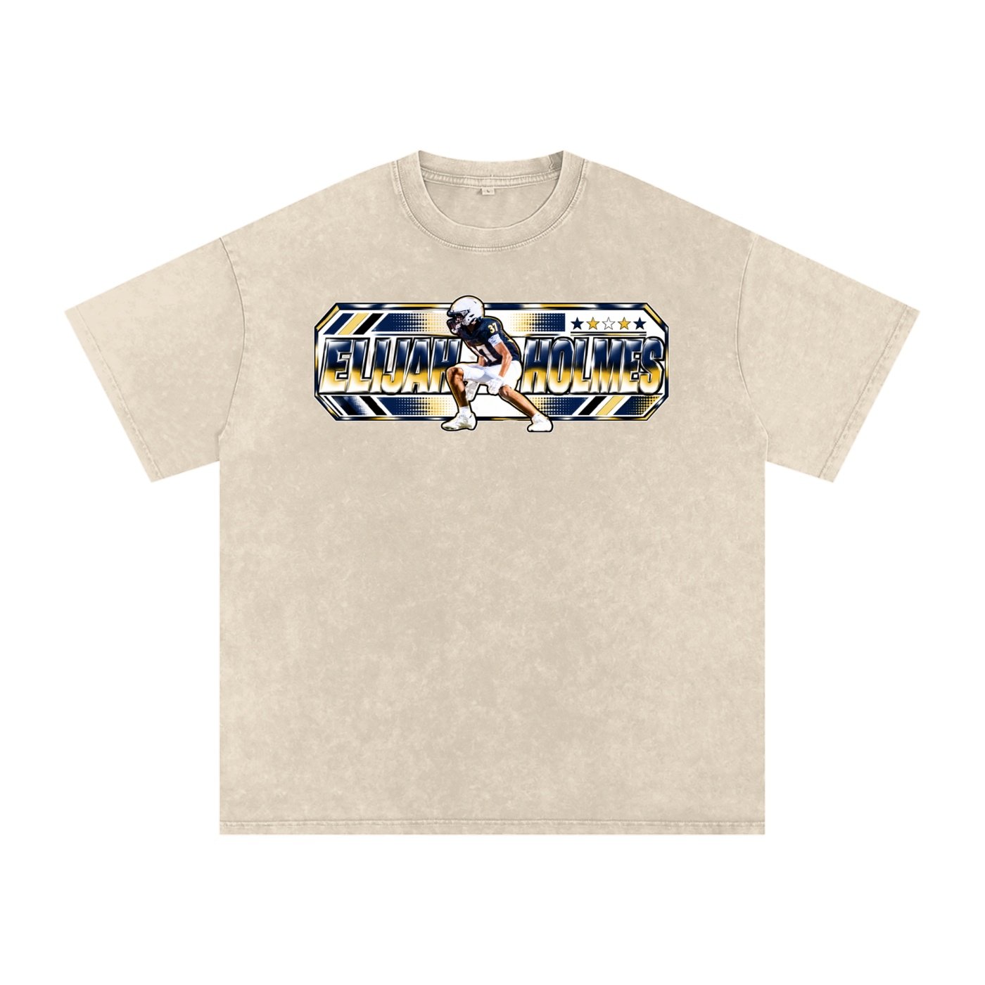 Elijah holmes Snow Washed Oversized TEE - Image 2