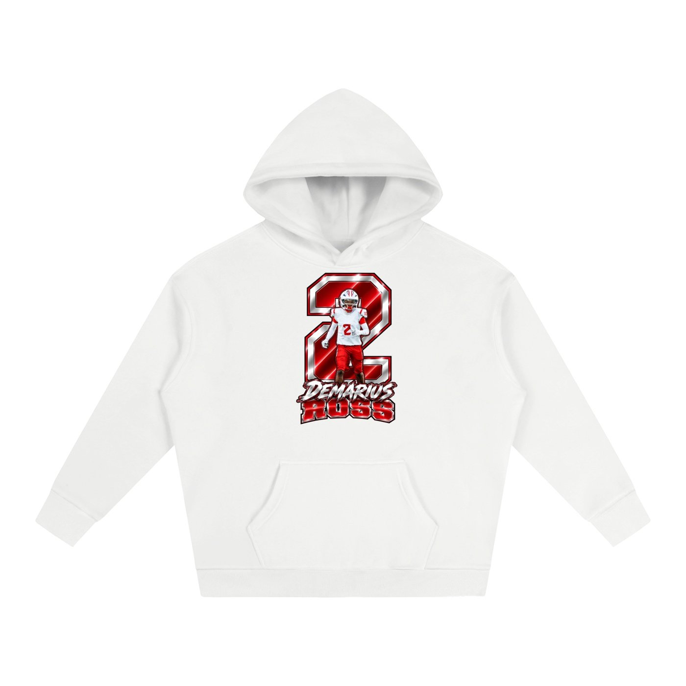 Demarius Ross  Oversize Fleeced Hoodie - Image 2