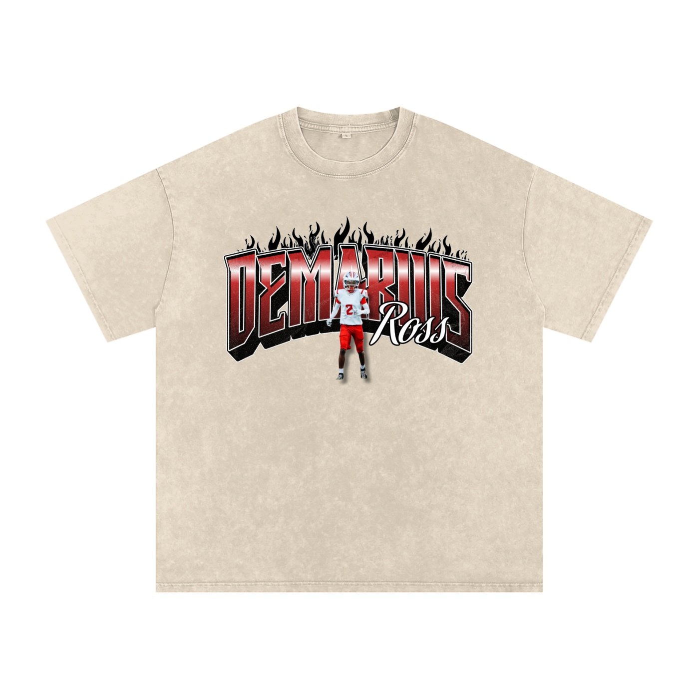 Demarius Ross  Snow Washed Oversized TEE - Image 2