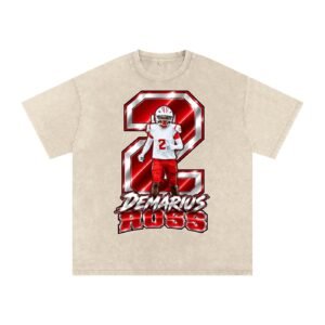 Demarius Ross Snow Washed Oversized TEE - Image 2