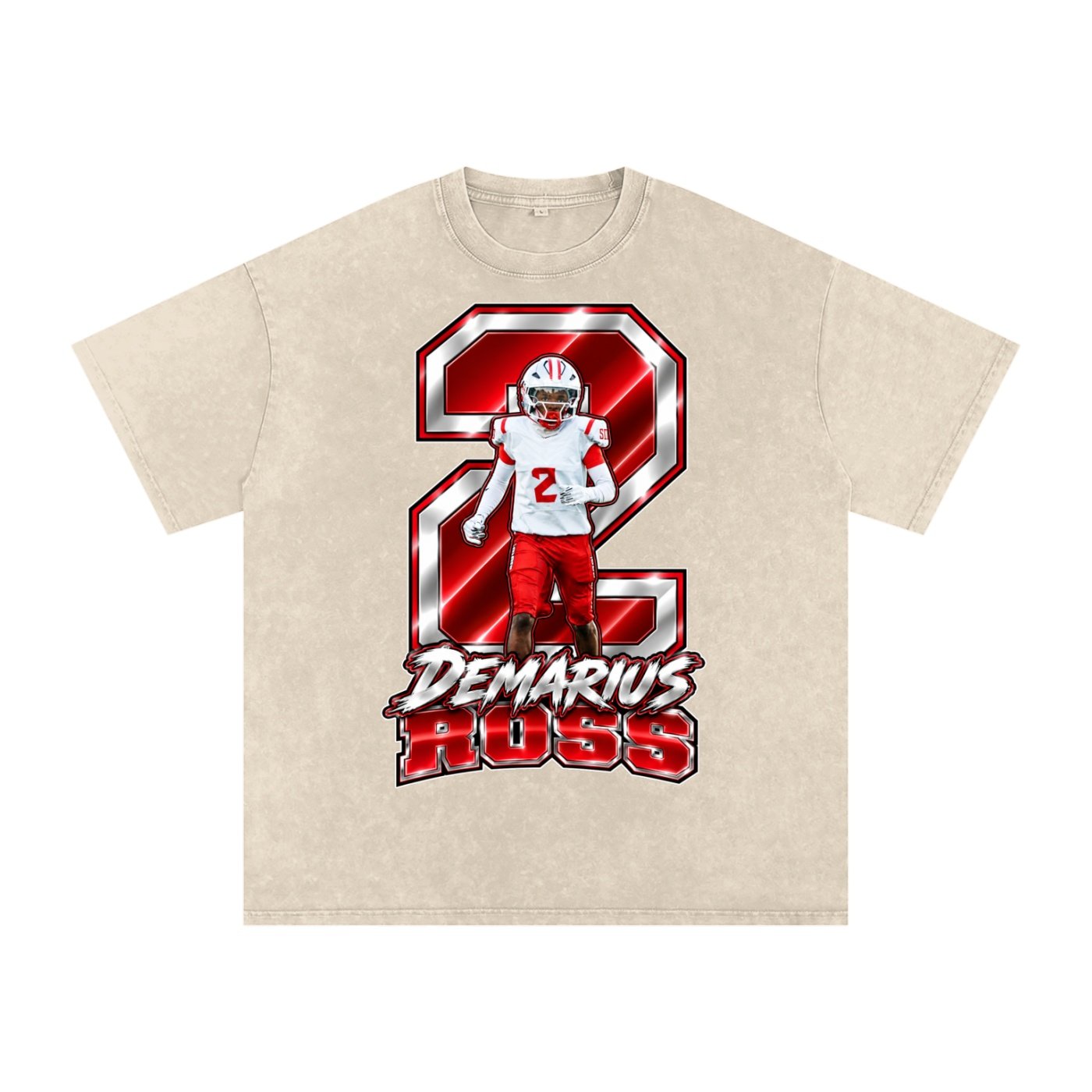 Demarius Ross  Snow Washed Oversized TEE - Image 2