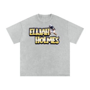 Elijah holmes Snow Washed Oversized TEE - Image 3