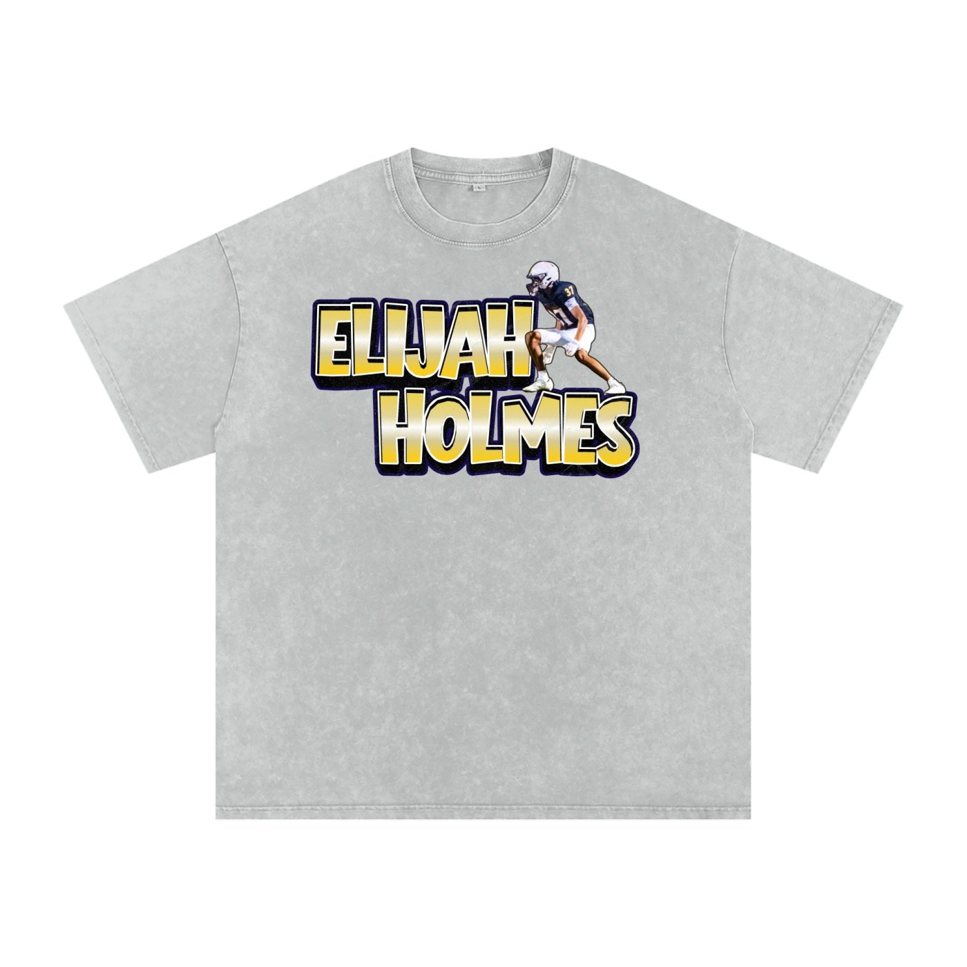 Elijah holmes Snow Washed Oversized TEE - Image 3