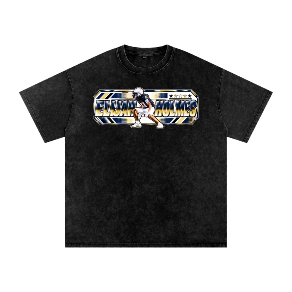 Elijah holmes Snow Washed Oversized TEE