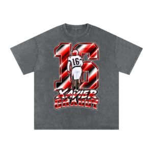 Xavier graddy Snow Washed Oversized TEE - Image 4