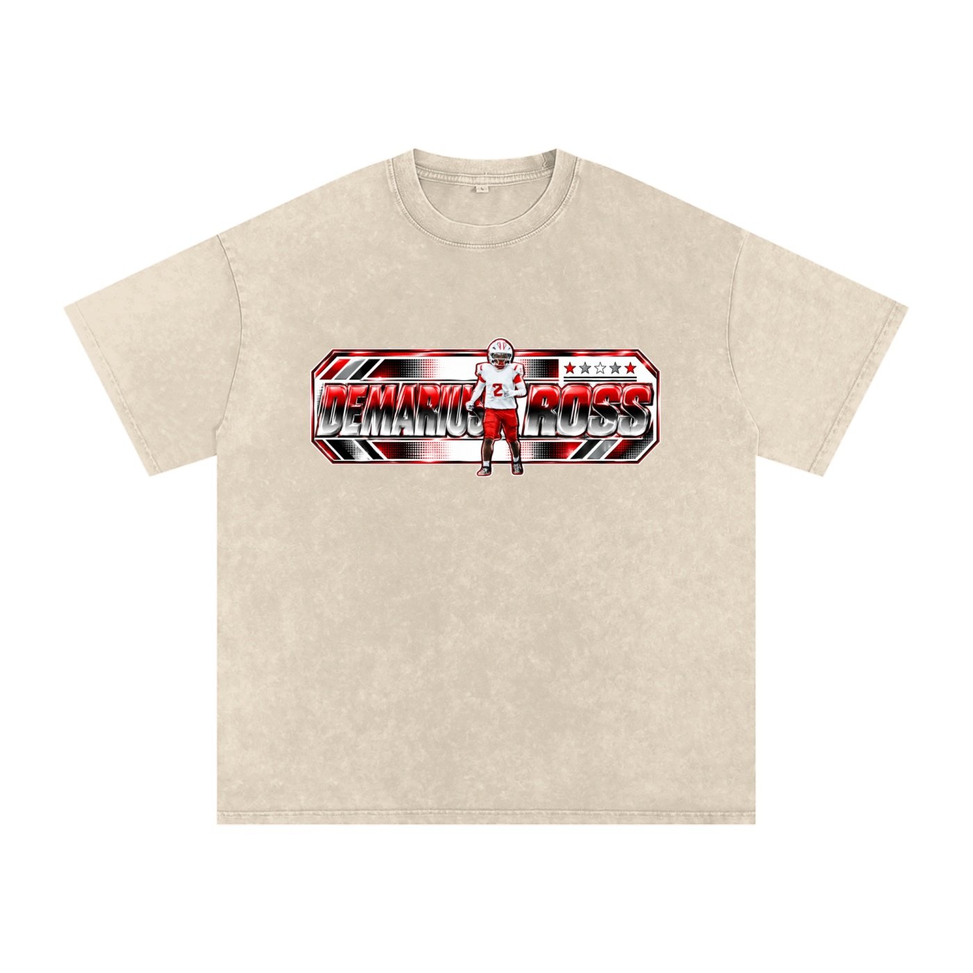 Demarius Ross  Snow Washed Oversized TEE - Image 2