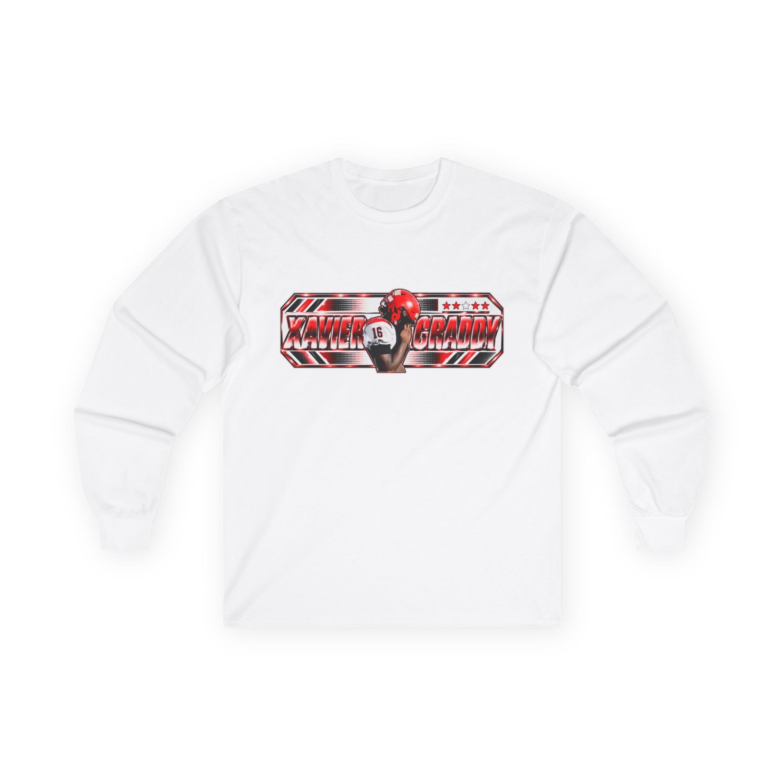Xavier Graddy  Unisex Cotton Long Sleeve Tee - Image 2