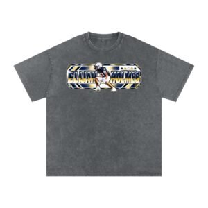 Elijah holmes Snow Washed Oversized TEE - Image 4