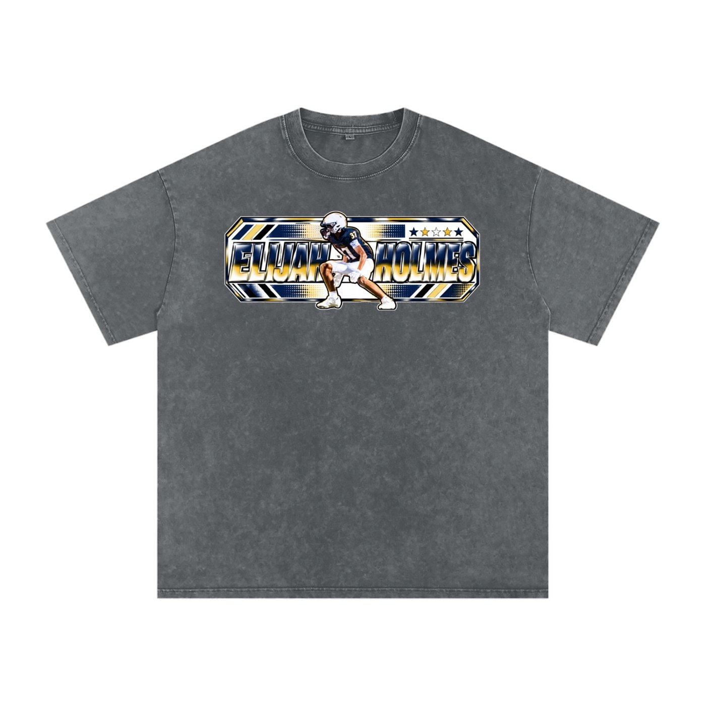 Elijah holmes Snow Washed Oversized TEE - Image 4