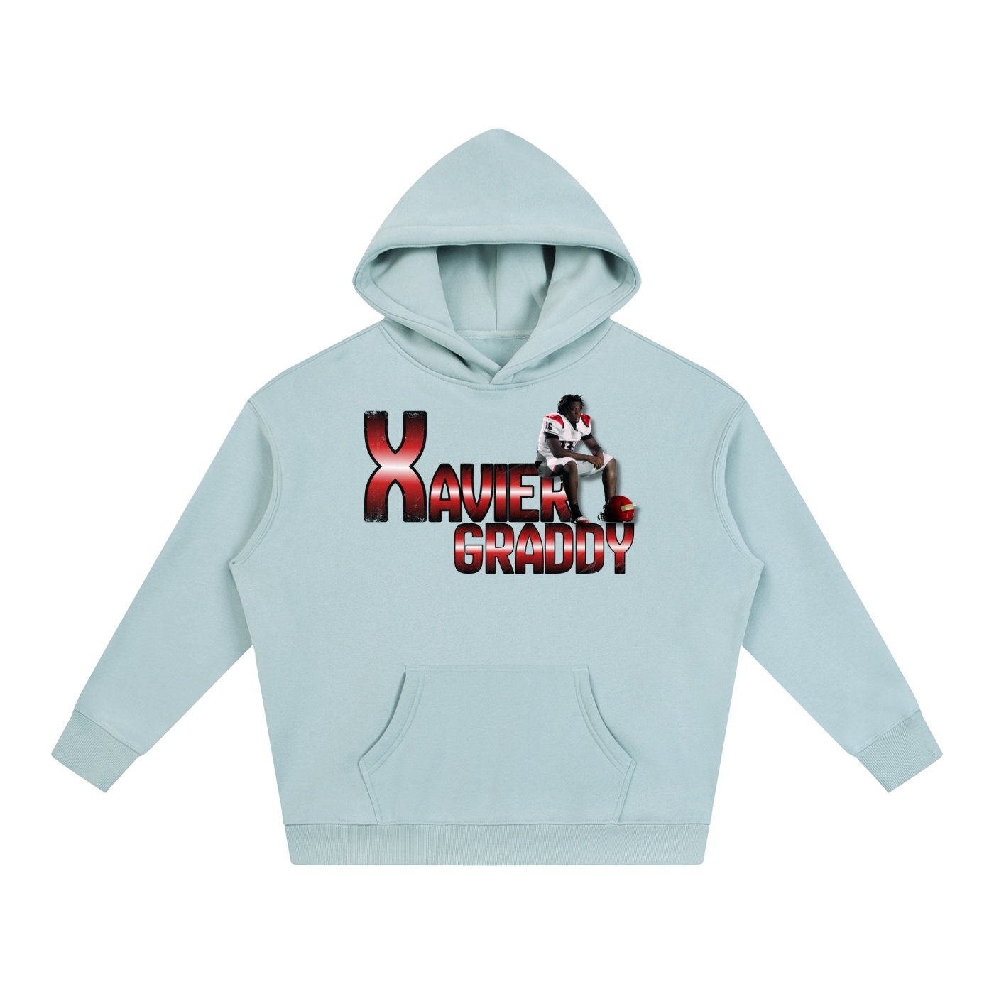 Xavier graddy  Oversize Fleeced Hoodie - Image 3