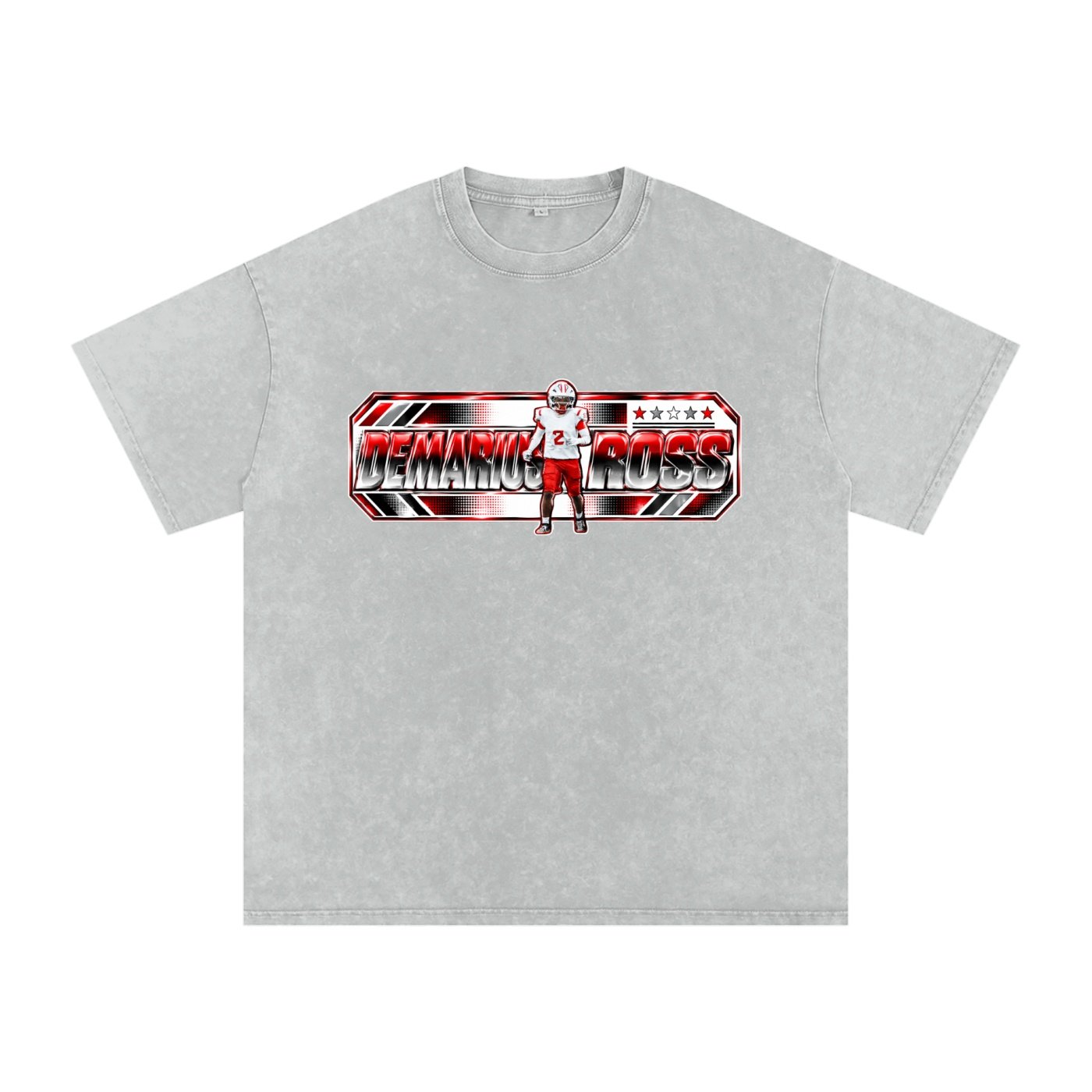 Demarius Ross  Snow Washed Oversized TEE - Image 3