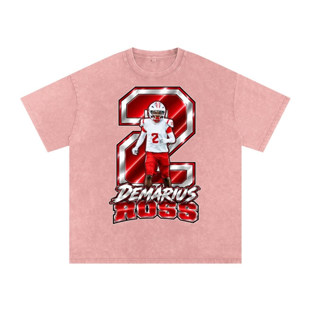 Demarius Ross Snow Washed Oversized TEE
