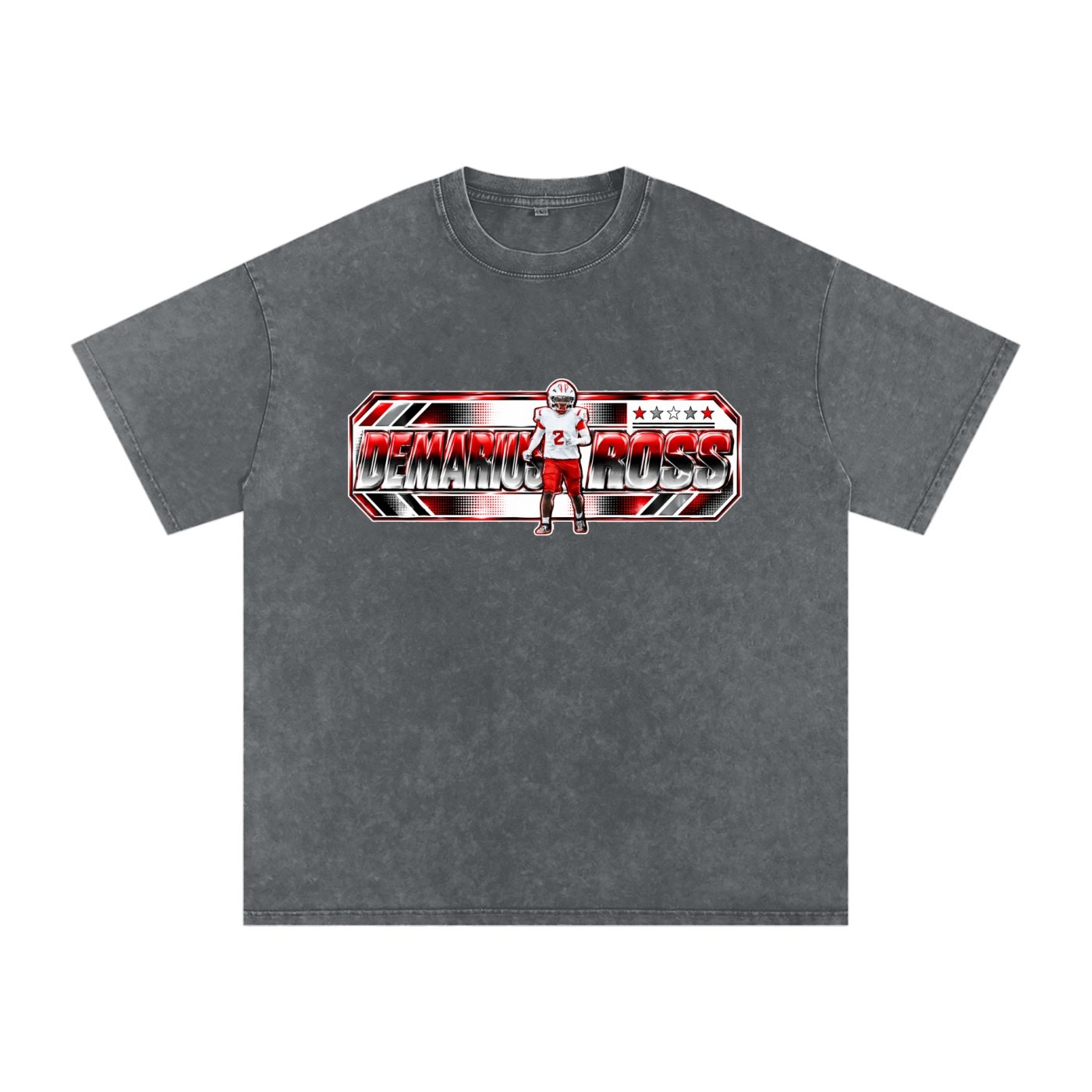 Demarius Ross  Snow Washed Oversized TEE - Image 4