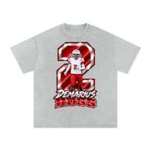 Demarius Ross Snow Washed Oversized TEE - Image 3
