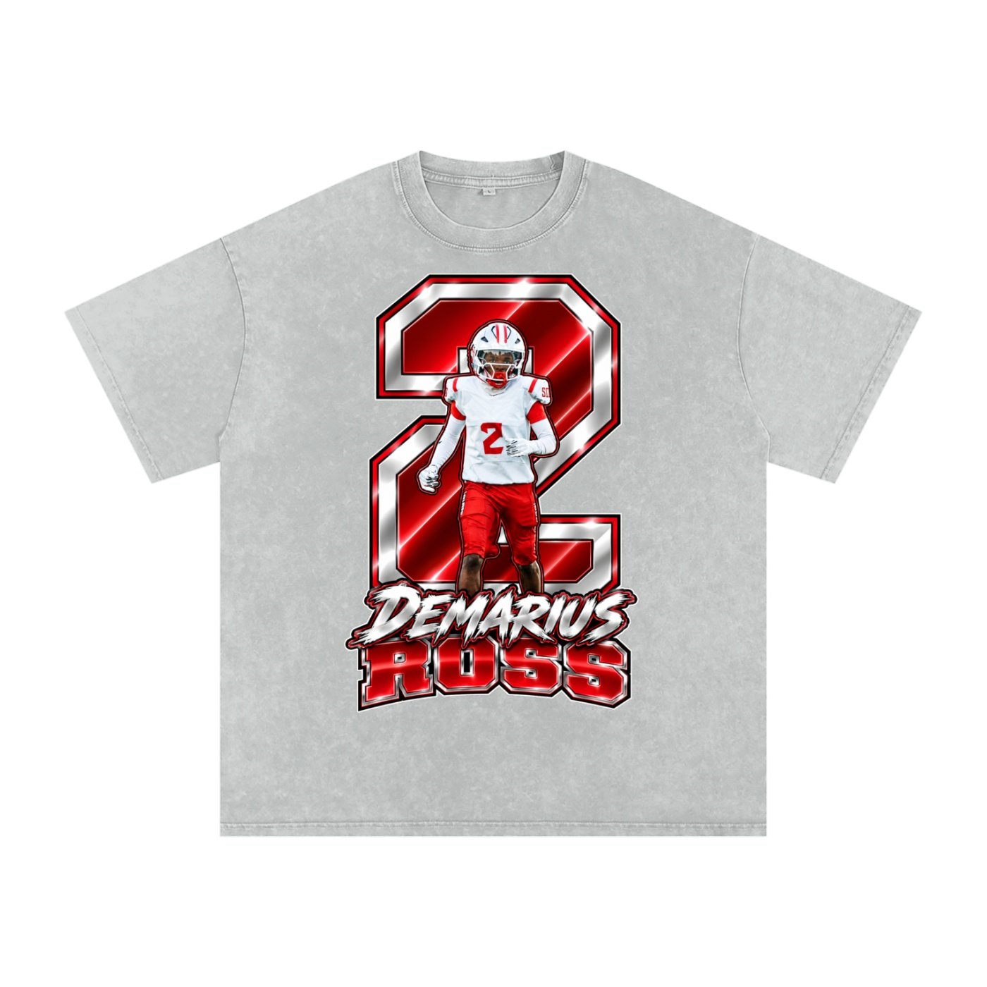 Demarius Ross  Snow Washed Oversized TEE - Image 3